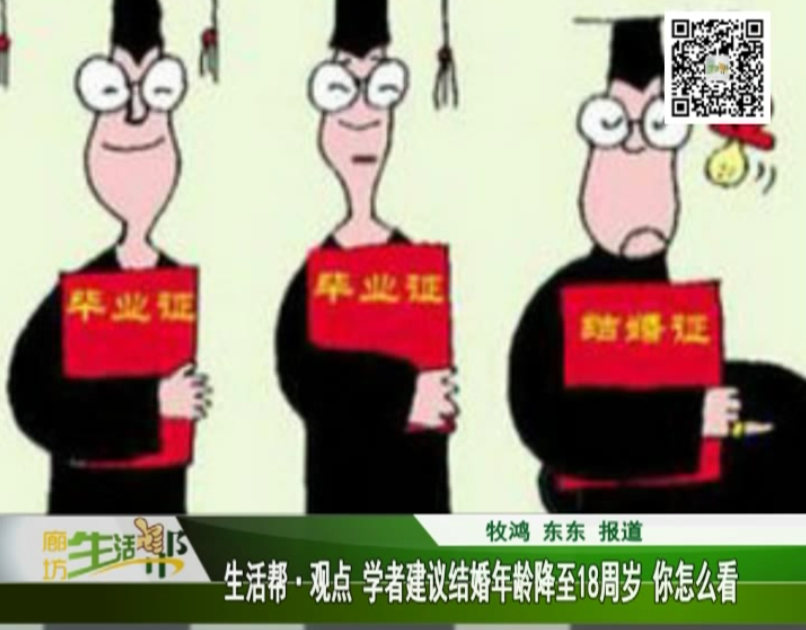 學者建議結婚年齡降至18周歲 你怎么看