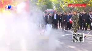 幸?；鶚I(yè)物業(yè)與消防大隊(duì)聯(lián)合舉辦2018年大型消防演習(xí)